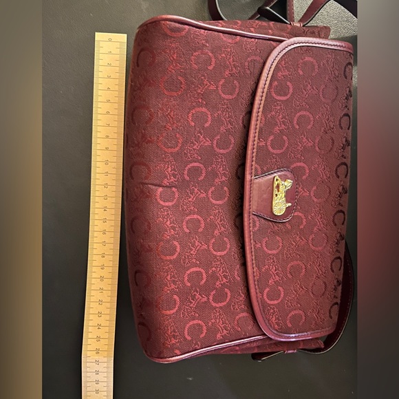 Gorgeous Burgundy Red Celine Crossbody - Picture 6 of 16